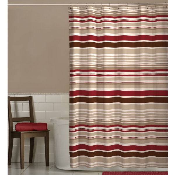Maytex Meridian Polyester Fabric Shower Curtain & Reviews Wayfair